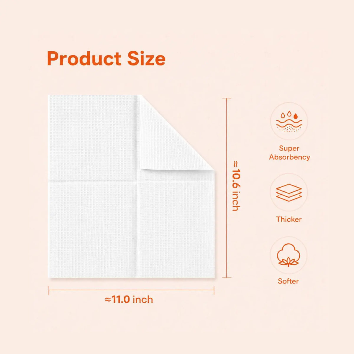 Disposable Face Towels – 4 Boxes, 160 Count XL Size | Ultra Soft Thick Facial Towels for Sensitive Skin, Dry & Wet Use